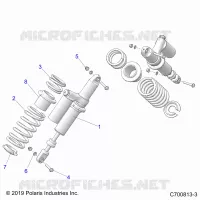 SUSPENSION, REAR SHOCK MOUNTING