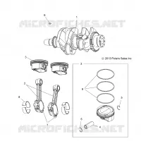 ENGINE, CRANKSHAFT AND PISTON