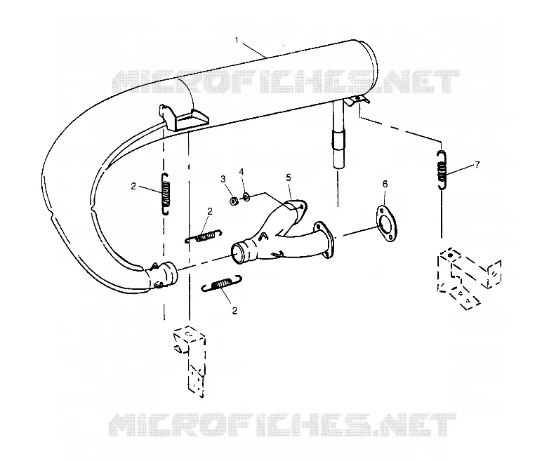 EXHAUST SYSTEM 440 0952760, 440 SKS 0952560,  AND EUROPEAN 440 SKS E952560 (4929032903C004)