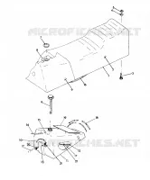 SEAT/GAS TANK ASSEMBLY SUPERTRAK (4921292129003A)