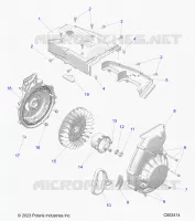 ENGINE, BLOWER HOUSING AND RECOIL STARTER