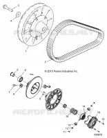 DRIVE TRAIN, SECONDARY CLUTCH
