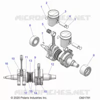 ENGINE, PISTON AND CRANKSHAFT