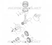 CRANKSHAFT AND PISTON