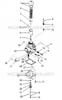 CARBURETOR SUPER SPORT 0950743 (4928882888C008)
