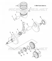 ENGINE, CRANKSHAFT AND PISTON