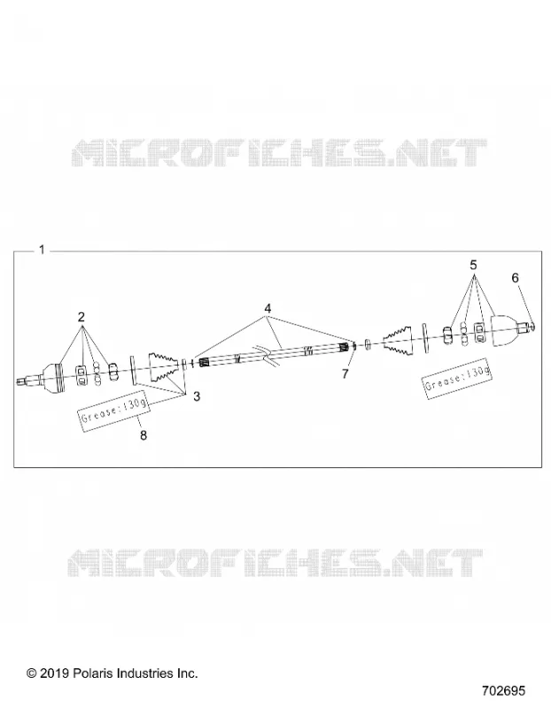 DRIVE TRAIN, HALF REAR SHAFT