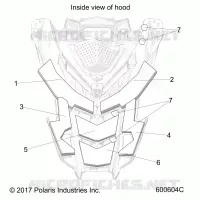 HOOD FOAM/FIBER