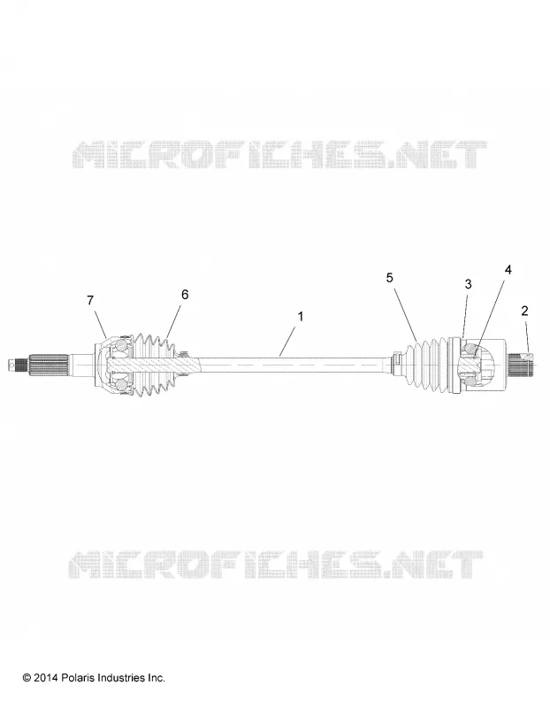 DRIVE TRAIN, REAR DRIVE SHAFT