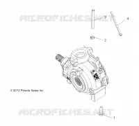DRIVE TRAIN, GEARCASE MOUNTING, FRONT