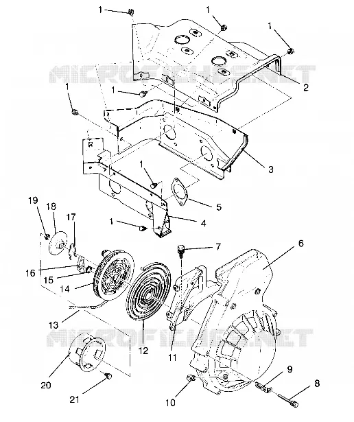 RECOIL STARTER ASSEMBLY SUPER SPORT E940743 (4927372737034A)
