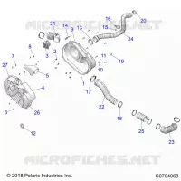 DRIVE TRAIN, CLUTCH COVER AND DUCTING