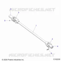 DRIVE TRAIN, FRONT PROP SHAFT