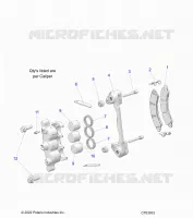 BRAKES, FRONT BRAKE CALIPER