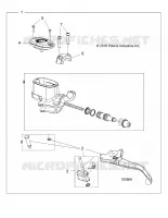 FRONT BRAKE BRAKE LEVER AND MASTER CYLINDER