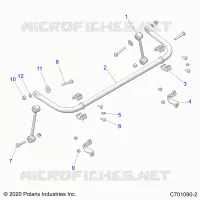 SUSPENSION, STABILIZER BAR, REAR