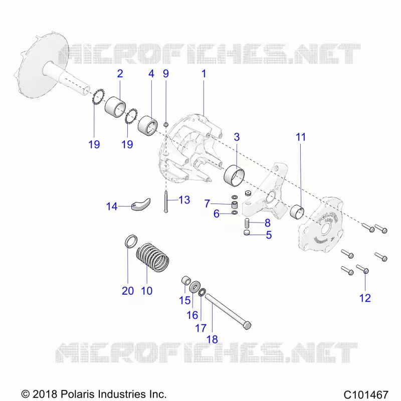 DRIVE TRAIN, PRIMARY CLUTCH