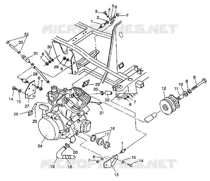 ENGINE MOUNTING 6X6 350L W938739 (4924062406005A)