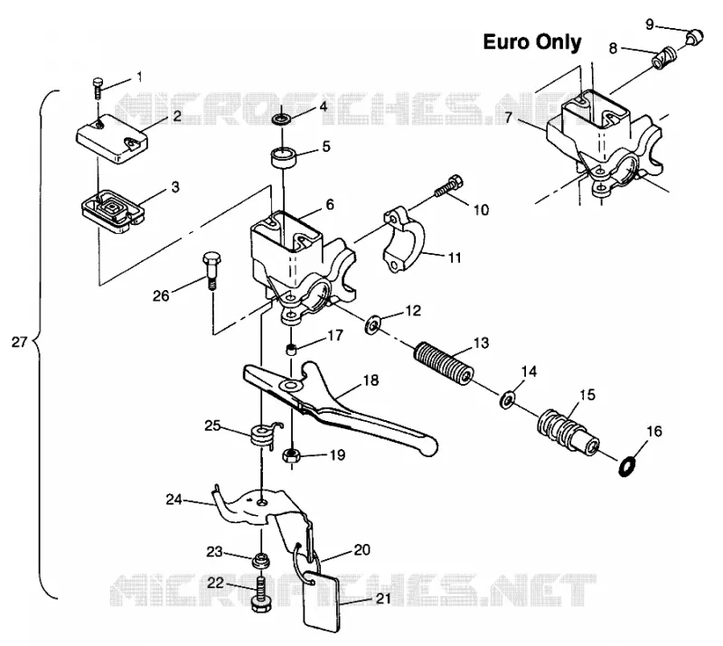 MASTER CYLINDER 600 RMK 0980958 AND EUROPEAN 600 RMK E980958 (4944634463A014)