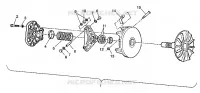 DRIVE CLUTCH ASSEMBLY 4X4 350L W938139 (4924052405025A)