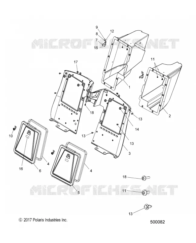 STORAGE COMPARTMENTS, REAR