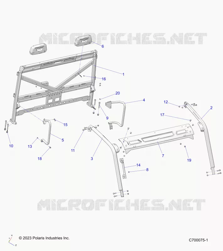 CHASSIS, CAB FRAME