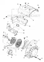 BLOWER HOUSING AND RECOIL STARTER SPORT AND SPORT GT (4916821682033A)