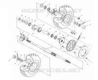 REAR WHEEL DRIVE ASSEMBLY (AFTER SERIAL #2501800)