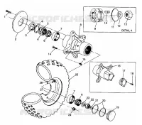 FRONT WHEEL MAGNUM 6X6 W968744 AND MAGNUM 6X6 SWEDISH S968744 (4936073607B008)