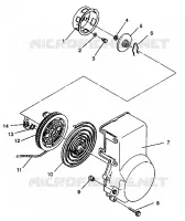 RECOIL STARTER ASSEMBLY XLT E940767,   XLT SP E940667    XLT SKS E940567 (49274227420040)