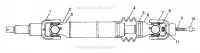 REAR DRIVE SHAFT  SPORTSMAN 500 W97CH50A (4939993999B004)