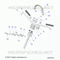 UPPER STEERING & HANDLEBAR ASM.