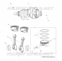 ENGINE, CRANKSHAFT AND PISTON