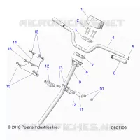 STEERING, H-BAR, STEERING POST, GRIPS