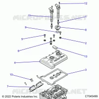 ENGINE, THROTTLE BODY AND VALVE COVER
