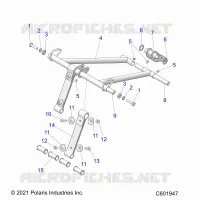 SUSPENSION, FRONT TORQUE ARM