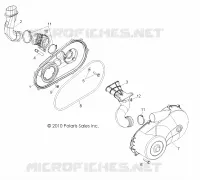 DRIVE TRAIN, CLUTCH COVER AND DUCTING