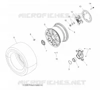 WHEELS, REAR AND HUB