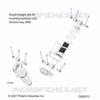 SUSPENSION, SHOCK MOUNTING, REAR SUSP.