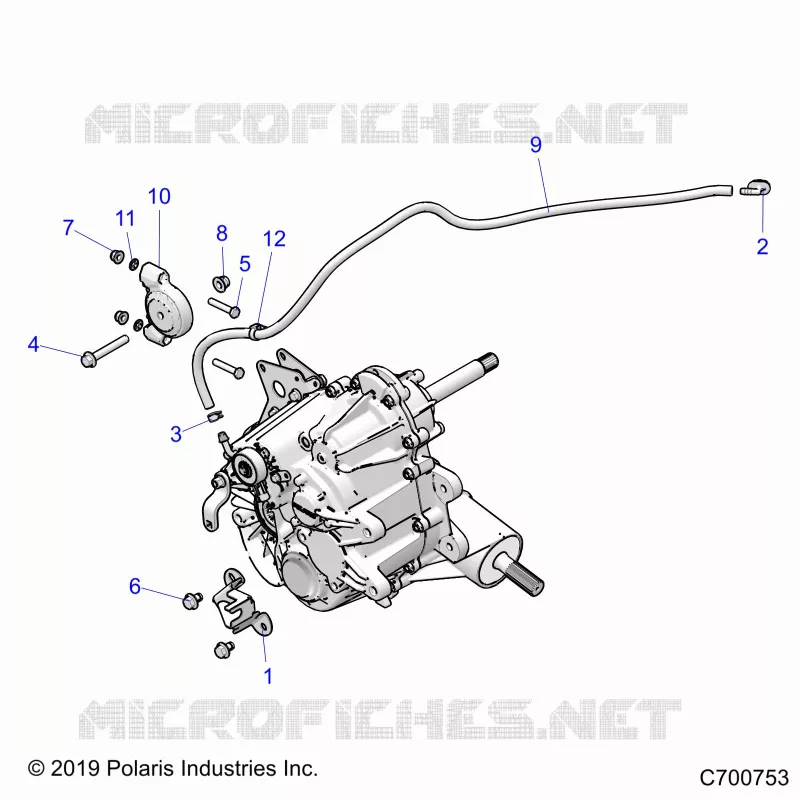 DRIVE TRAIN, MAIN GEARCASE MOUNTING- Z20CHA57A2/E57AM (C700753)