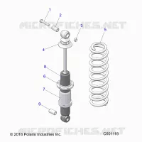 SUSPENSION, REAR SHOCK TRACK (7043994)