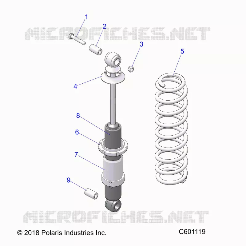 SUSPENSION, REAR SHOCK TRACK (7043994)