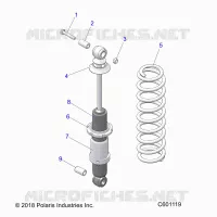 SUSPENSION, REAR SHOCK TRACK (7043994)