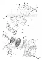 BLOWER HOUSING AND RECOIL STARTER SPORT AND SPORT GT (4916821682033A)