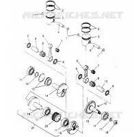 PISTON   CRANKSHAFT 440 0952760, 440 SKS 0952560,  AND EUROPEAN 440 SKS E (4929032903C010)