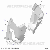 BODY, FRONT MUD GUARDS
