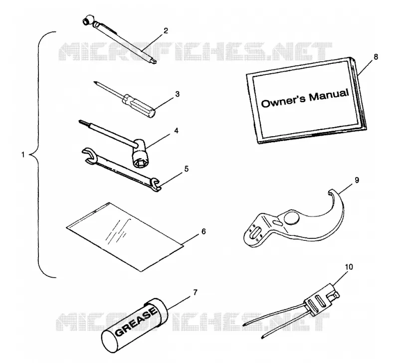 TOOL KIT    SPORTSMAN 500 W98CH50A AND W98CH50AB (4945714571E004)