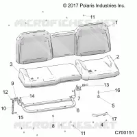 SEAT ASM., REAR