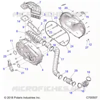 DRIVE TRAIN, CLUTCH COVER AND DUCTING