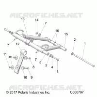 SUSPENSION, FRONT TORQUE ARM